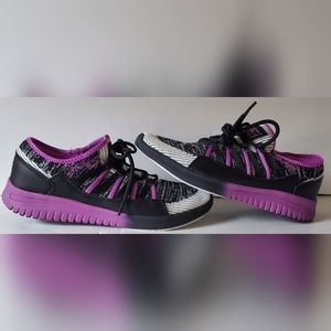 KR Strikeforce Jazz Womens Black Purple Bowling Shoes - Size 8